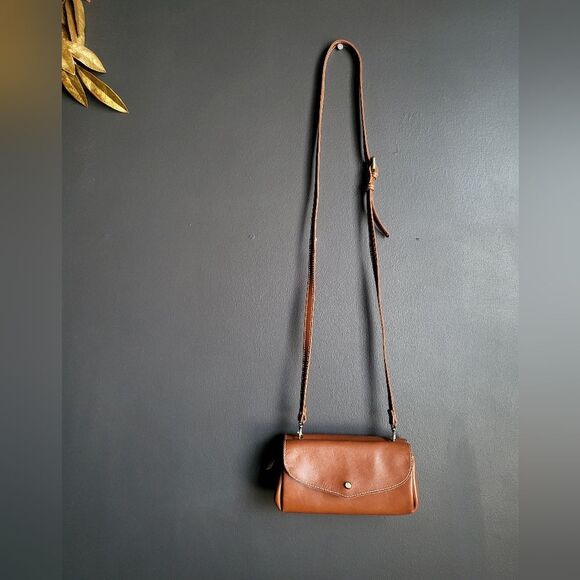 Hobo Brown Tan Crossbody Convertible Clutch Purse Handbag - Picture 1 of 12